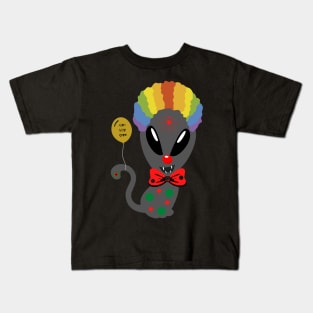 Alien Kitty Crew Clown Kids T-Shirt